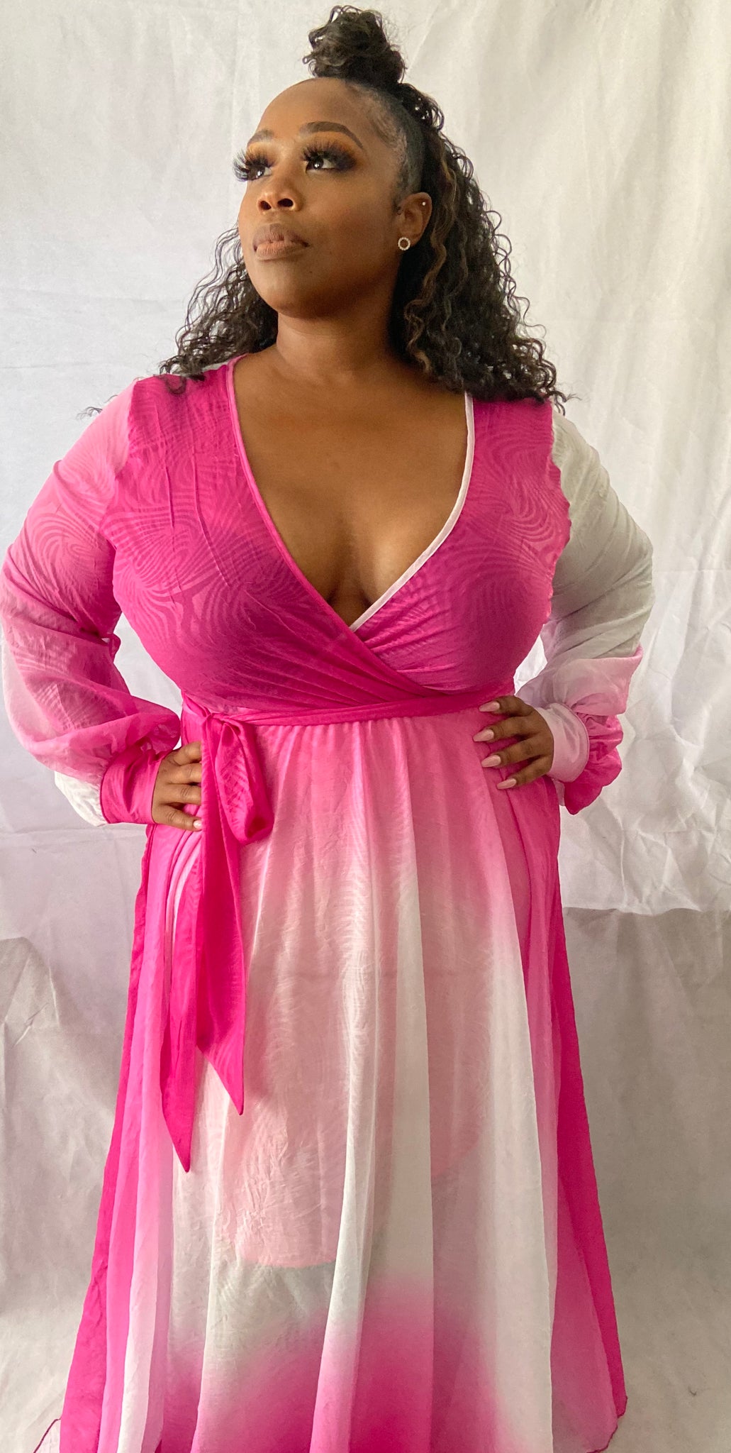 Fabulous Fuchsia White Dress Nicole s Unique Boutique LLC